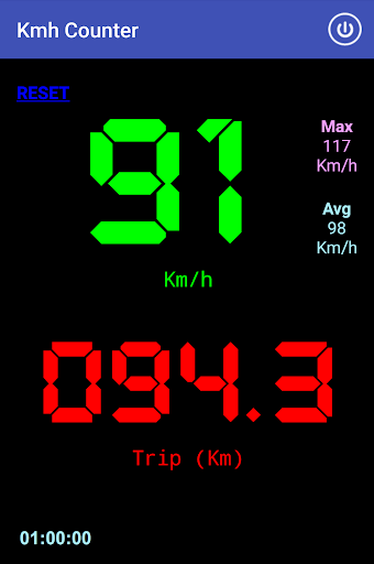 Kmh Counter (Speedometer) - عکس برنامه موبایلی اندروید