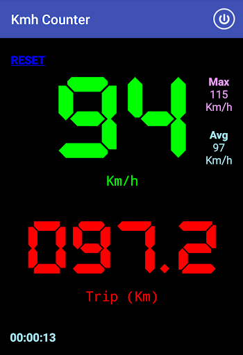 Kmh Counter (Speedometer) - Image screenshot of android app