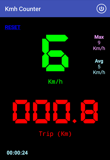 Kmh Counter (Speedometer) - Image screenshot of android app