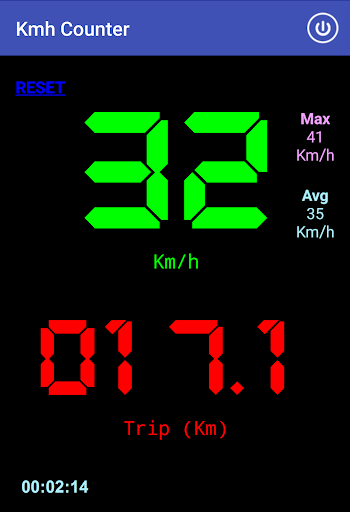Kmh Counter (Speedometer) - Image screenshot of android app