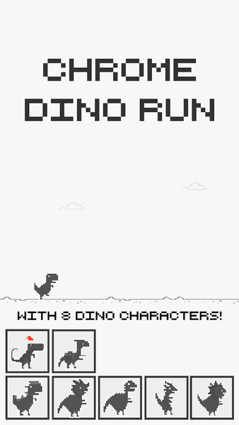 Chrome Dino Run - عکس بازی موبایلی اندروید