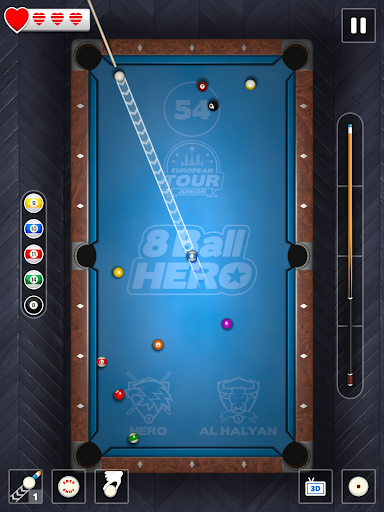 8 Ball Hero - Pool Billiards Puzzle Game - Gameplay image of android game