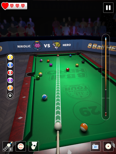 8 Ball Hero - Pool Billiards Puzzle Game - Gameplay image of android game