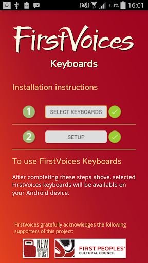 FirstVoices Keyboards - Image screenshot of android app
