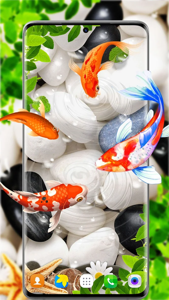 Koi Pet Fish Live Wallpaper - عکس برنامه موبایلی اندروید