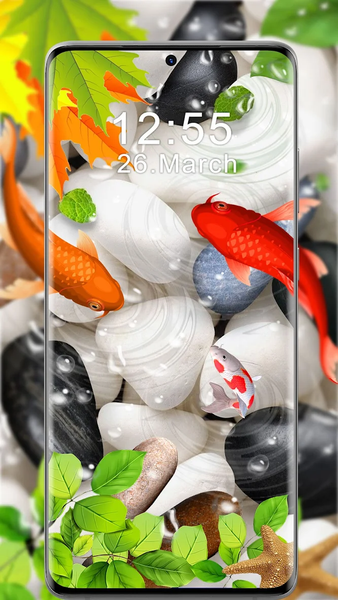 Koi Pet Fish Live Wallpaper - عکس برنامه موبایلی اندروید