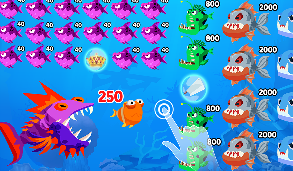 Eat Fish IO: Number Master - عکس بازی موبایلی اندروید