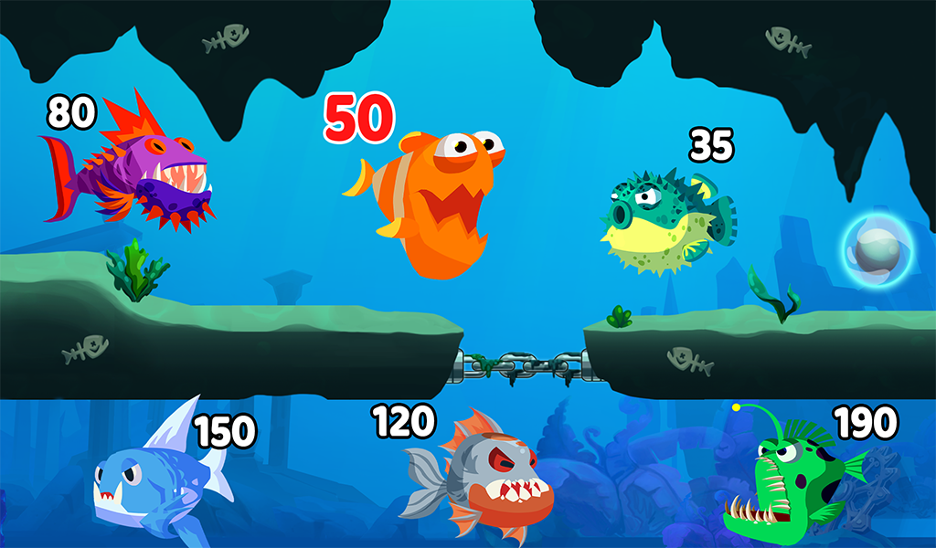 Eat Fish IO: Number Master - عکس بازی موبایلی اندروید