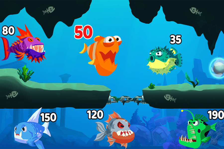 Eat Fish IO: Number Master - عکس بازی موبایلی اندروید
