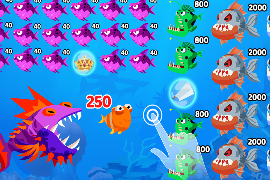 Eat Fish IO: Number Master - عکس بازی موبایلی اندروید