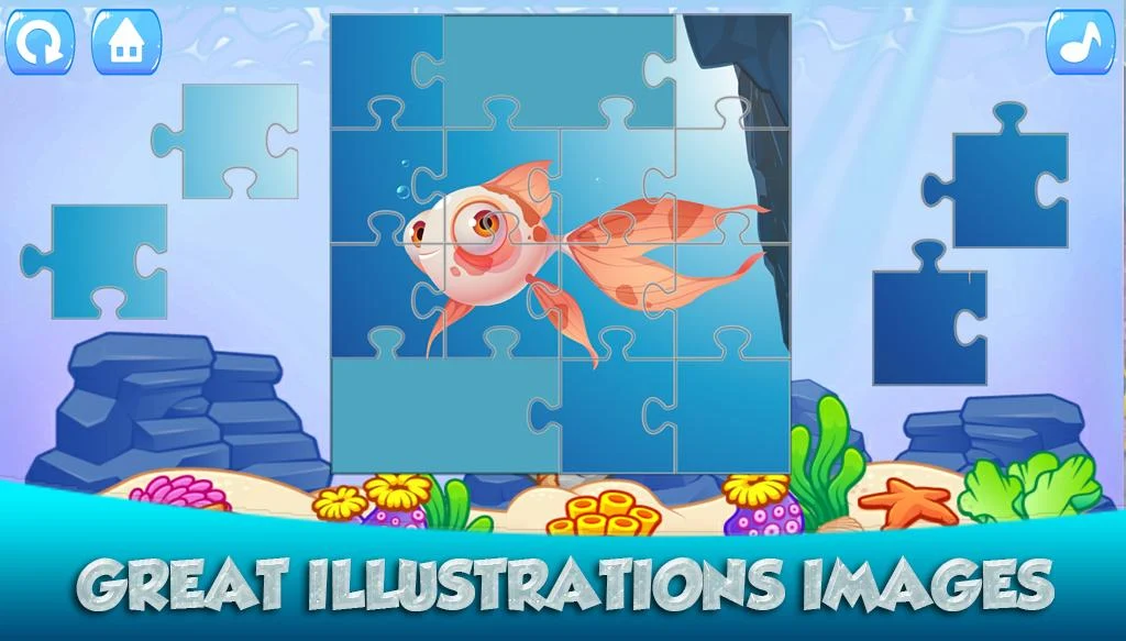 Fish Puzzles - Gameplay image of android game
