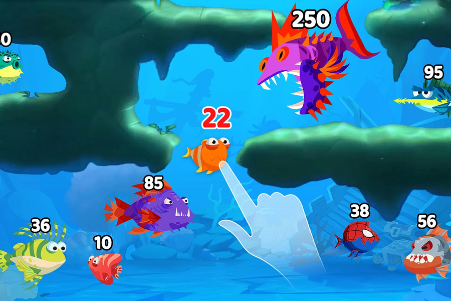 Fish Town IO: Mini Aquarium - Gameplay image of android game