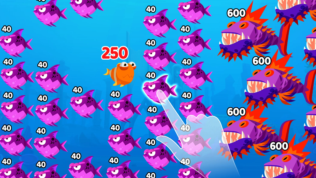 Fish Town IO: Mini Aquarium - Gameplay image of android game
