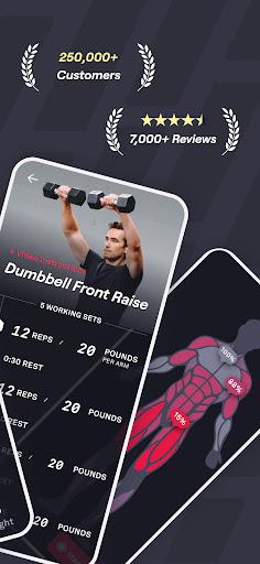 Fitbod Workout & Fitness Plans - Image screenshot of android app