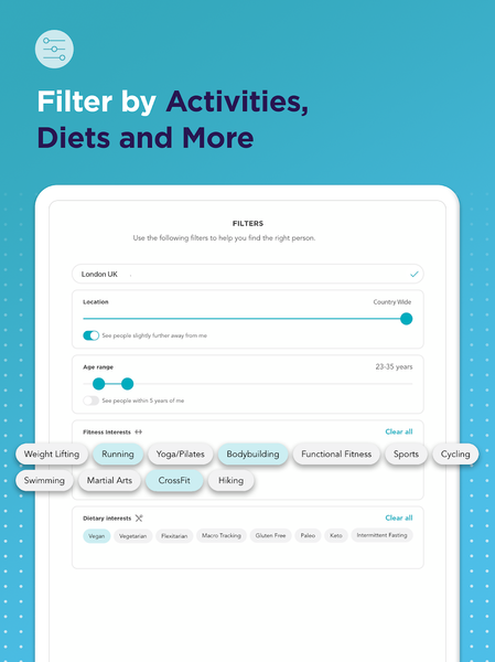 Fitafy: The Fitness Dating App - عکس برنامه موبایلی اندروید