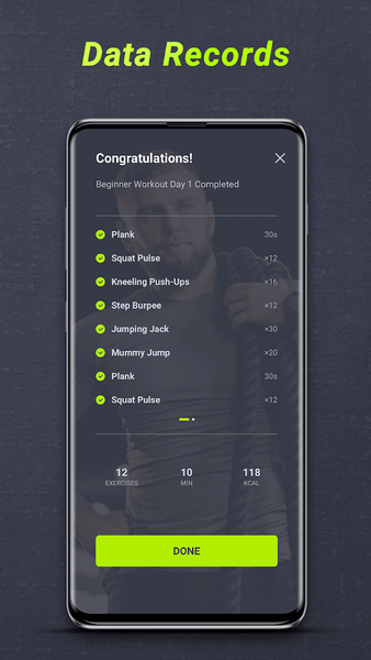 Belly Fat Challenge for Men - Image screenshot of android app