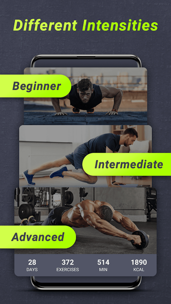 Belly Fat Challenge for Men - Image screenshot of android app