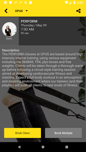 OPUS Fitness - عکس برنامه موبایلی اندروید