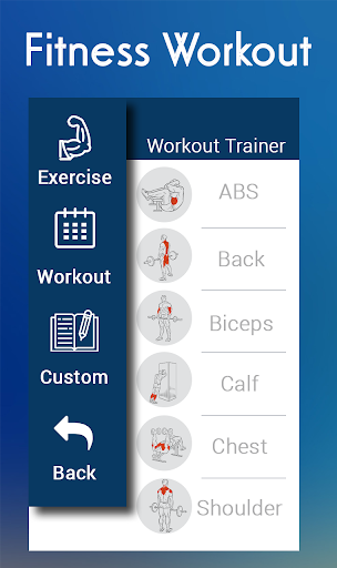 Fitness Workout-Bodybuilding-Weightlifting Trainer - Image screenshot of android app