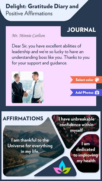Delight: Gratitude Diary and P - Image screenshot of android app