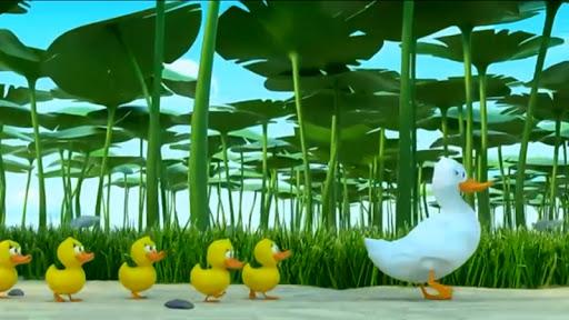 Five Little Ducks went Swiming - Image screenshot of android app