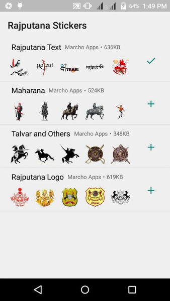Rajput Stickers For WhatsApp - Image screenshot of android app