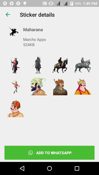 Rajput Stickers For WhatsApp - Image screenshot of android app