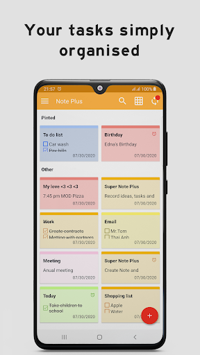 Note Plus - Notepad, Checklist - عکس برنامه موبایلی اندروید