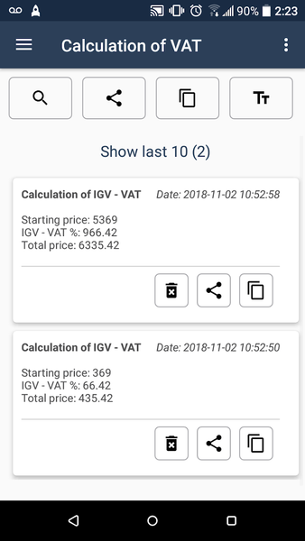 IGV Peru - Calculation of VAT - عکس برنامه موبایلی اندروید