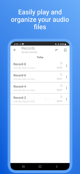 Voice Recorder Voice Memo - عکس برنامه موبایلی اندروید