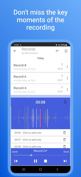 Voice Recorder Voice Memo - عکس برنامه موبایلی اندروید
