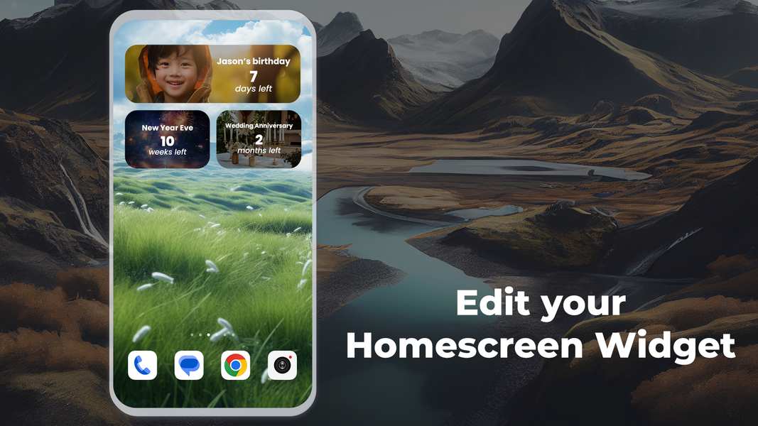 Countdown Timer - Days Widget - عکس برنامه موبایلی اندروید