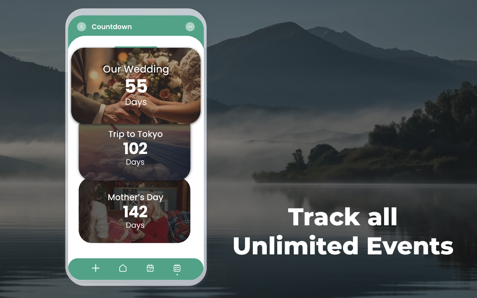 Countdown Timer - Days Widget - عکس برنامه موبایلی اندروید
