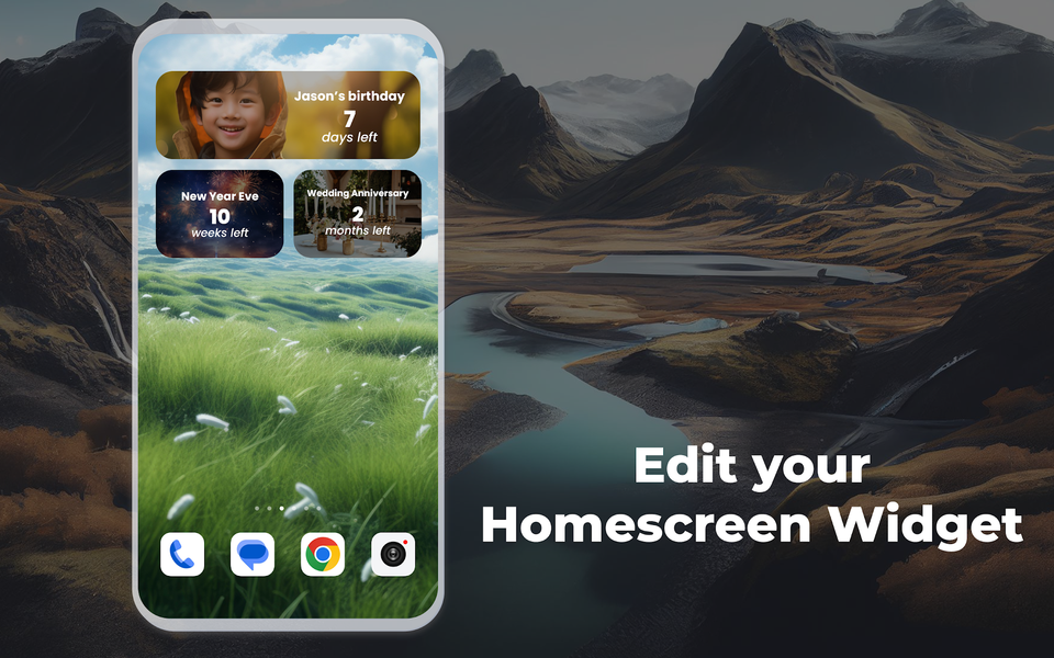 Countdown Timer - Days Widget - عکس برنامه موبایلی اندروید