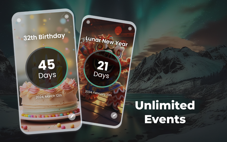 Countdown Timer - Days Widget - عکس برنامه موبایلی اندروید