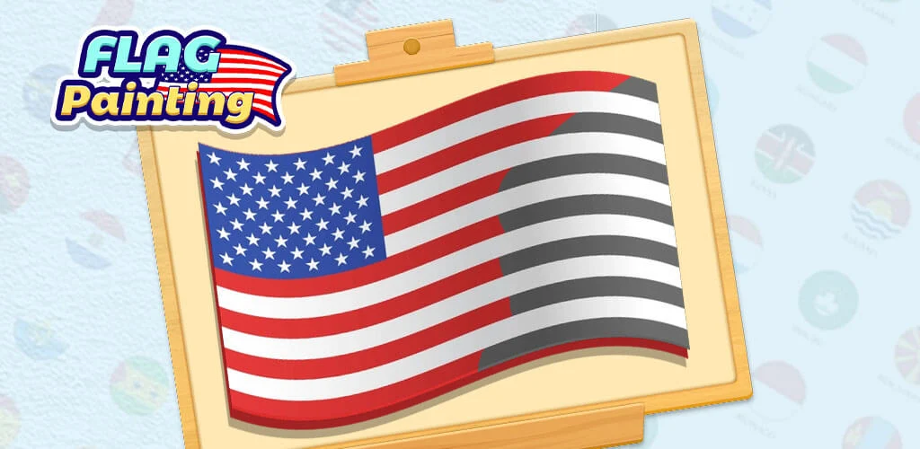 Flag Painting ASMR Color - Gameplay image of android game