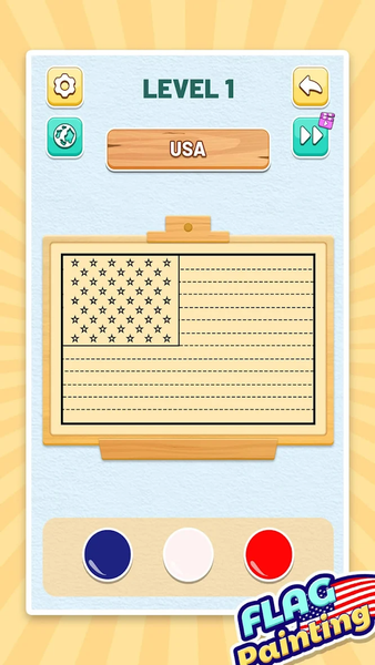 Flag Painting ASMR Color - Gameplay image of android game