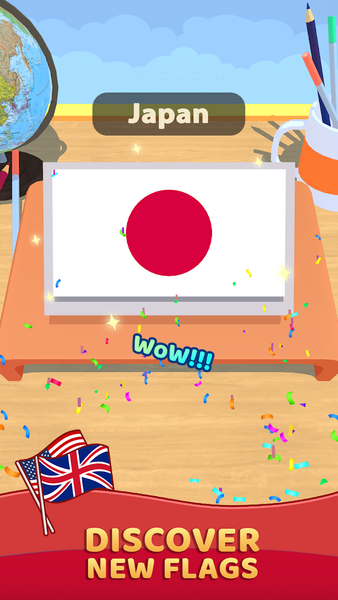 Flag Drop: Nation Flag Puzzle - Gameplay image of android game