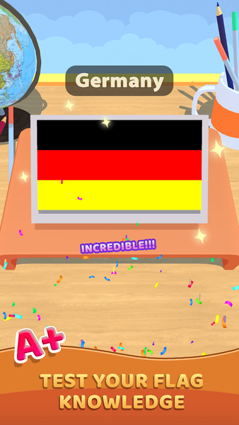 Flag Drop: Nation Flag Puzzle - Gameplay image of android game