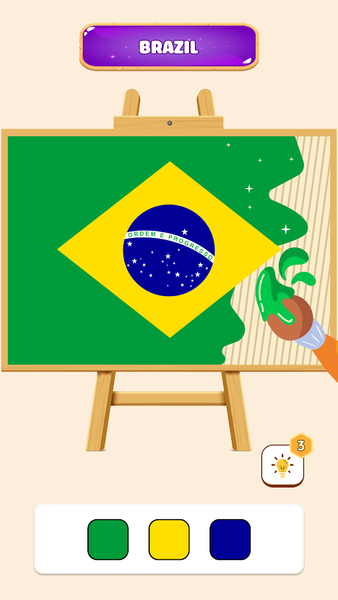 Paint The Flag Game - عکس بازی موبایلی اندروید