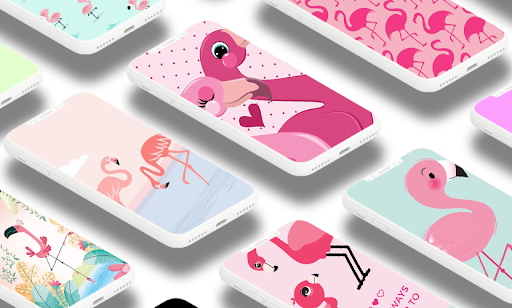 Cute Flamingo Wallpaper - عکس برنامه موبایلی اندروید