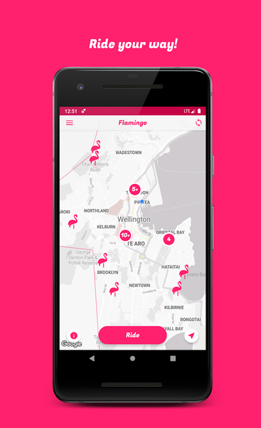 Flamingo Scooters - عکس برنامه موبایلی اندروید