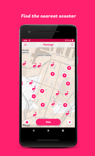 Flamingo Scooters - عکس برنامه موبایلی اندروید