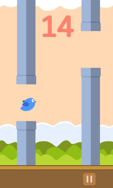 Flying Bird - Gameplay image of android game