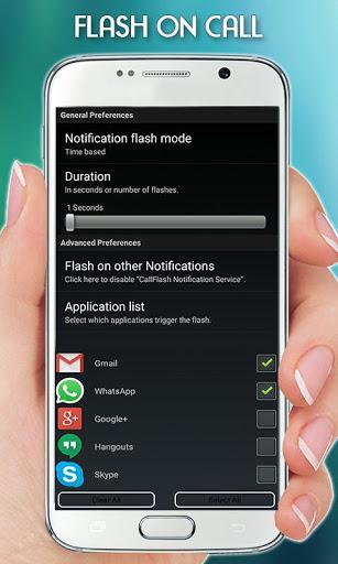 FlashLight on Call – Automatic Flash Light Blink - Image screenshot of android app