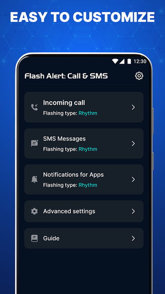 Flash Alert: Call & SMS - عکس برنامه موبایلی اندروید