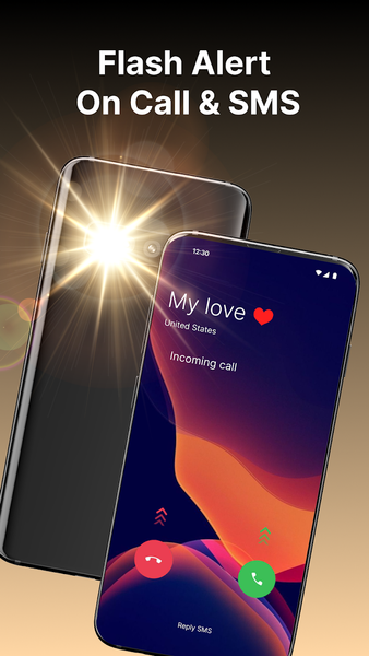 Flash Alert - Led Flashlight - Image screenshot of android app