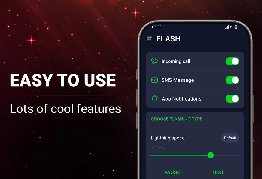Flash Alert - LED Flashlight - Image screenshot of android app
