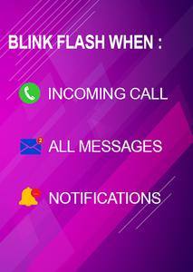 Flash Notification – چراغ چشمک‌‌زن برای اعلان‌های گوشی - عکس برنامه موبایلی اندروید