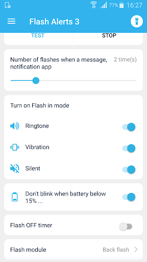 Flash Alert & Led Flashlight - Image screenshot of android app